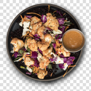 Cauliflower Satay Bowl   Red Cabbage  HD Png Download