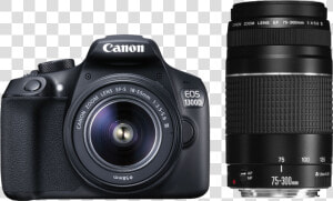 Canon Eos 1300d Dslr Camera With 18 55 Dc 75 300 Iii   Canon Camera 1300d Price  HD Png Download