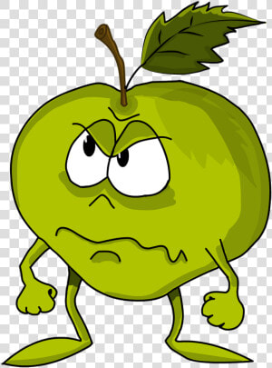 Apple Fruit Green Free Photo   การ์ตูน ผล ไม้ น่า รัก  HD Png Download