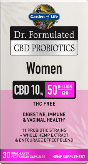 Cbd Probiotics Women 30 Softgels Title Cbd Probiotics   Garden Of Life Probiotics Cbd  HD Png Download