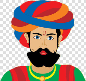 Rajasthani Pagri Vector Clipart   Png Download   Pagdi Rajasthan Pagdi Vector  Transparent Png