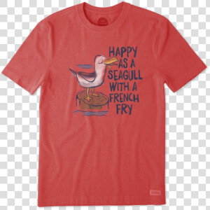 Men S Happy As A Seagull Crusher Tee   Buoy Life Is Good Shirt  HD Png Download