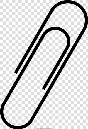 Paper Clip Coloring Page   Coloring Picture Of Paper Clip  HD Png Download