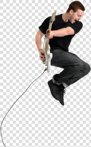 Man Playing Guitar Png   Png Download   Guitar Player Jumping Png  Transparent Png