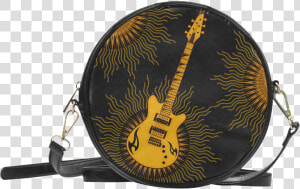 Tribal Sun Guitar By Artformdesigns Round Sling Bag  HD Png Download