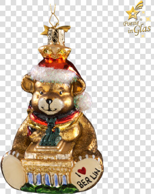 Berlin Christmas bear   Berlin Bear Christmas Ornament  HD Png Download