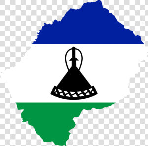 Lesotho Flag Map Png  Transparent Png