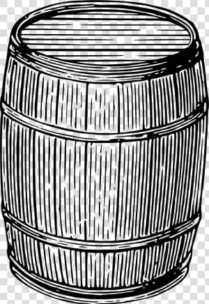 Keg Drawing   Png Download   Png Wooden Barrel Black And White  Transparent Png