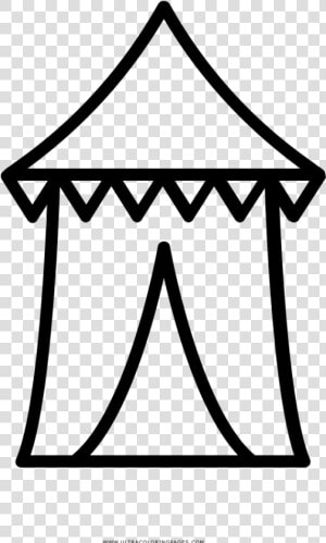 Carnival Tent Coloring Page   Carnival Tent Black Png  Transparent Png