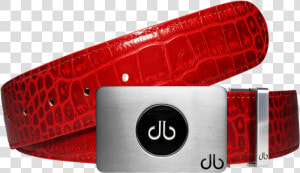 Ballmarker Red Crocodile Leather Texture Belt   Belt  HD Png Download