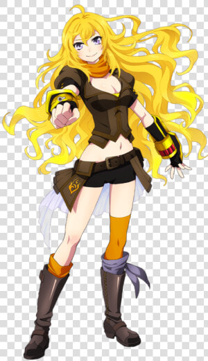 Yang Xiao Long Blake Belladonna Yellow Cartoon Fictional   Rwby Yang Volume 1  HD Png Download