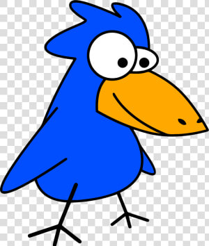 Blue Cartoon Bird Clipart Png   Bird Clip Art  Transparent Png