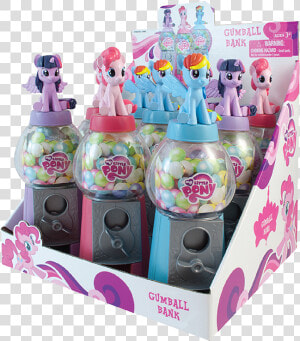 My Little Pony 7 Inch Gumball Bank With Gumballs   My Little Pony  HD Png Download