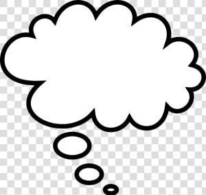 Public Domain Clip Art   White Thinking Cloud Png  Transparent Png