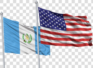 Usa And Guatemala Flags  HD Png Download