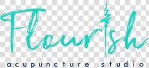 Flourish Acupuncture Studio   Calligraphy  HD Png Download