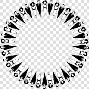 Abstract Men And Women Circle   Circle With Women And Men  HD Png Download