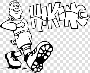 Hike Clipart Black And White  HD Png Download