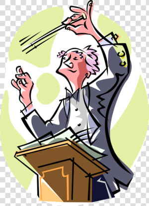 Clip Art Orchestra Conductor Clipart   Vector Graphics  HD Png Download