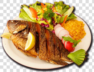 Pescado Frito Plato Tipico  HD Png Download