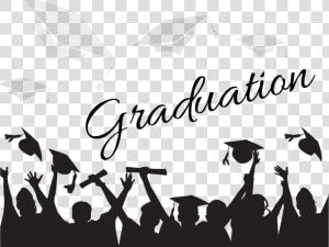 Transparent Graduation Silhouette Png   Graduation Clipart Transparent Background  Png Download