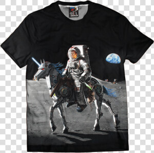 Jfk Riding A Robot Unicorn On The Moon  HD Png Download