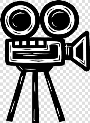 Clip Art Old Film Projector   Movie Camera Drawing  HD Png Download