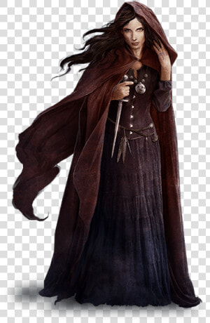 Woman In Cloak Png  Transparent Png