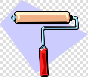 Vector Illustration Of Paint Roller For Painting And   Rolo De Pintor Png  Transparent Png