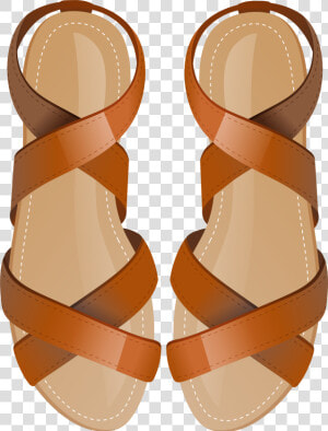 Brown Sandals Png Clip Art   Brown Sandals Clipart  Transparent Png