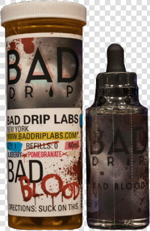 Bad Blood E liquid   Bad Drip Bad Blood 60ml 0mg  HD Png Download