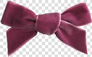 Image Of Dusty Lavender French Velvet Petit Bow Clip   Satin  HD Png Download