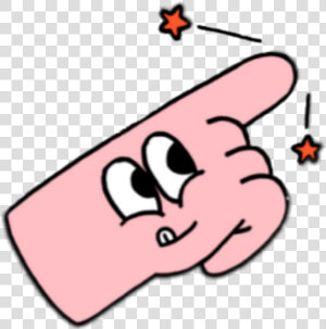 Cute Finger Hand Pink Yay Stars Star Red   Soft Bot Stickers Png  Transparent Png