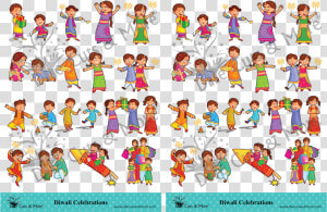 Transparent Little Critter Clipart   Family Drawing Of Diwali  HD Png Download