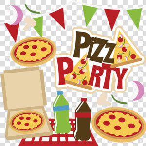 Kids Pizza Party Clipart   Pizza Party In School  HD Png Download