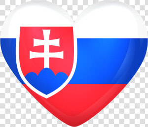 Slovakia Large Heart Gallery   Slovakia Flag Heart  HD Png Download