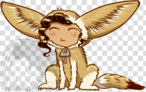 Chibi In A Fennec Fox Suit   Cartoon  HD Png Download