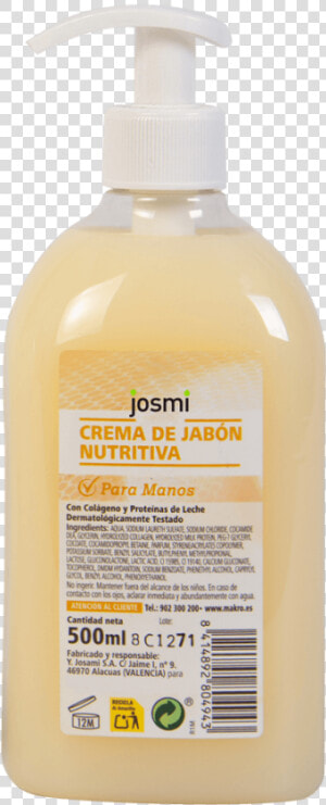 Jabón En Crema Nutritiva De Manos Josmi   Milk And Honey Soap  HD Png Download