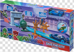 Pj Masks Save The City Vehicle Track Set By Hti Toys   Car Pj Masks Toys  HD Png Download