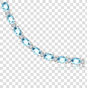 Bl7024aqw Rare African Aquamarine Bracelet2   Chain  HD Png Download