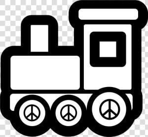 Toy Train Icon Black White Christmas Xmas Electronics   Train Engine Clipart Black And White  HD Png Download