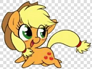  applejack  pony  chibi  kawaii  mlp  mylittlepony   De My Little Pony Kawaii  HD Png Download