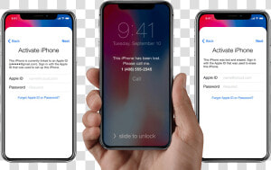 Unlock Icloud For Iphone   Ipad   Iphone X Activation Lock  HD Png Download