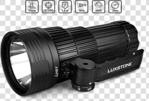 Luxstone X30 Lightweight Led Searchlight   Luxstone X30 Waterproof Rechargeable Searchlight  HD Png Download