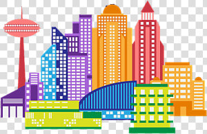 Cartoon Building Transprent Png   Cartoon City Building Clipart  Transparent Png