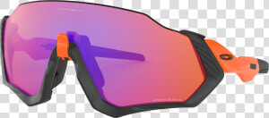 Oakley Flight Jacket Prizm Trail Glasses   Oakley Flight Jacket Orange  HD Png Download