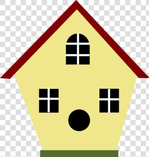 Yellow Bird House Svg Clip Arts   Clip Art Bird House  HD Png Download