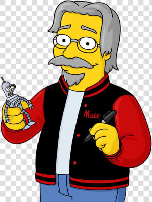 Matt Groening En Los Simpson  HD Png Download