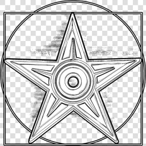 Vitruvian Barnstar Hires   Symbol Of Leonardo Da Vinci  HD Png Download