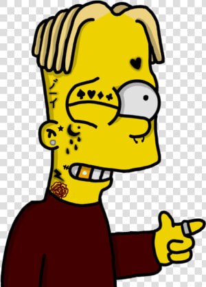  simpson  thesimpsons  bart  bartsimpson  simpsonwave   Dibujos De Bart Simpson  HD Png Download